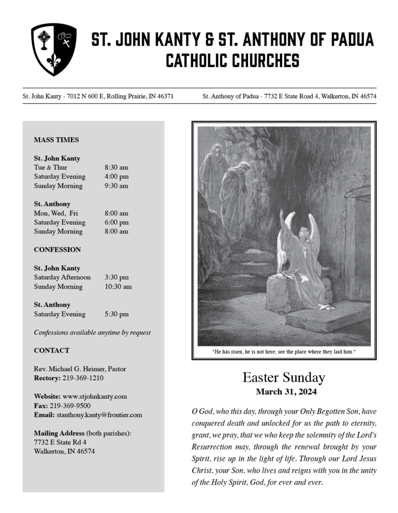 Easter Sunday 2024 Bulletin